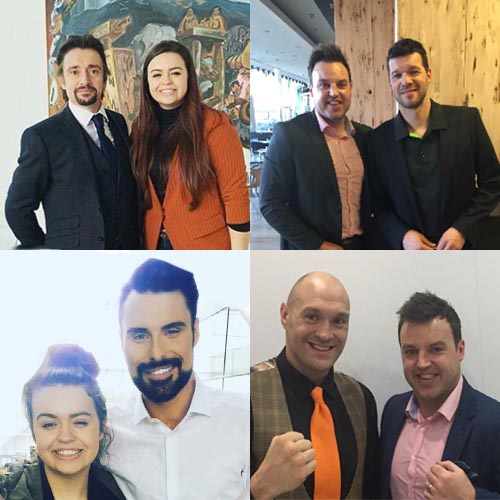 Champions Staff With Celebrities